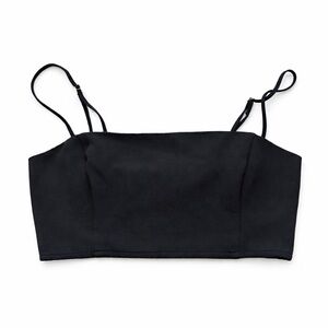 Abercrombie & Fitch Black Cropped Smoked Cami Top | Minimalist Chic | Women’s S